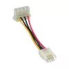 InLine adaptador de alimentación interno conector hembra floppy / conector macho Molex 4 pin 0,06 m