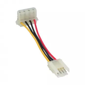 InLine adaptador de alimentación interno conector hembra floppy / conector macho Molex 4 pin 0,06 m