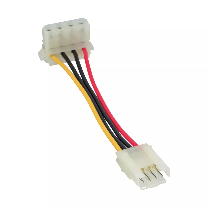 InLine adaptador de alimentación interno conector hembra floppy / conector macho Molex 4 pin 0,06 m