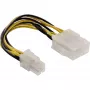 InLine adaptador de fuente de alimentación de placa base ATX 2.0/EPS 8 pin / 12V ATX1.3 4 pin 0,15 m