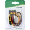 Cable adaptador de alimentación SATA hembra/macho + conector de alimentación floppy 0,15 m InLine 29691