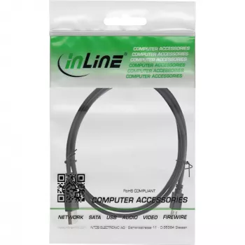 InLine cable Micro-USB 2.0, USB Type-A macho / Micro-B macho, negro, 2 m