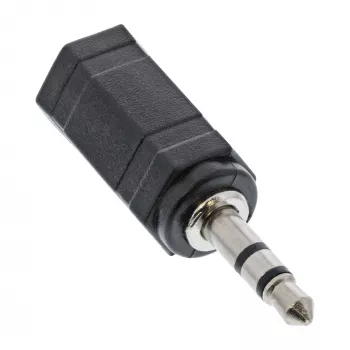 Adaptador de audio conector hembra jack 2,5 mm / conector macho jack 3,5 mm estéreo InLine 99309
