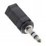 Adaptador de audio conector hembra jack 2,5 mm / conector macho jack 3,5 mm estéreo InLine 99309