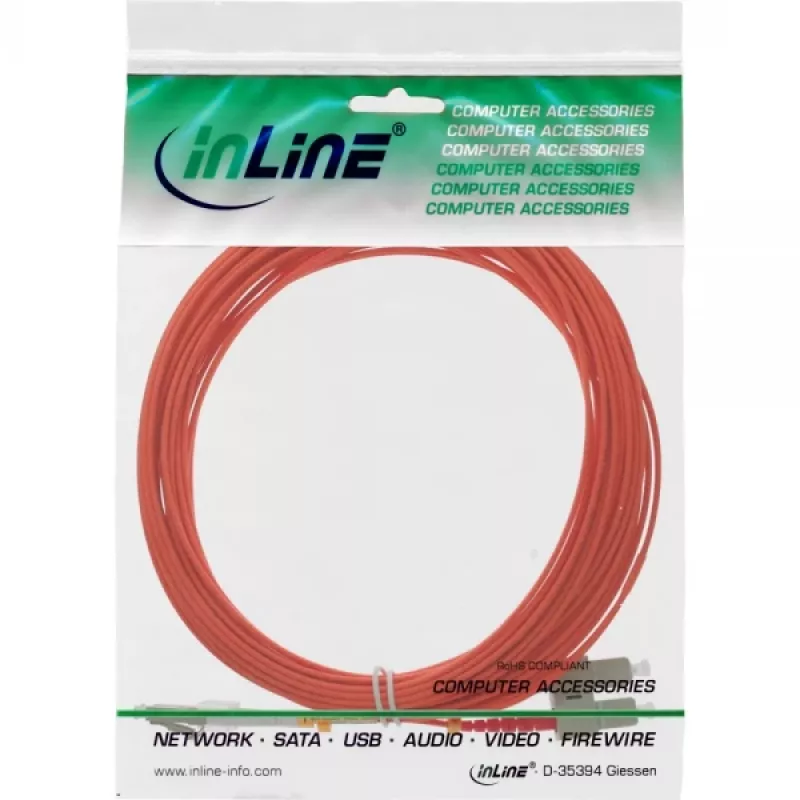 Cable de fibra óptica dúplex LC/SC InLine 88638 50/125µm OM2 25m
