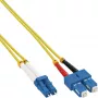 Cable de fibra óptica dúplex LC/SC 9/125µm OS2 2m InLine 88656D