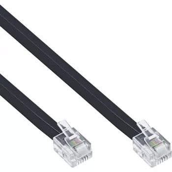 Cable modular InLine RJ11 conector macho / conector macho 6P4C 6m