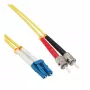 Cable de fibra óptica dúplex LC/ST InLine 9/125µm OS2 2m