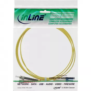 Cable de fibra óptica dúplex LC/ST InLine 9/125µm OS2 2m