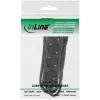 Regleta de enchufes InLine, 4 tomas schuko CEE 7/3, negra, 3 m