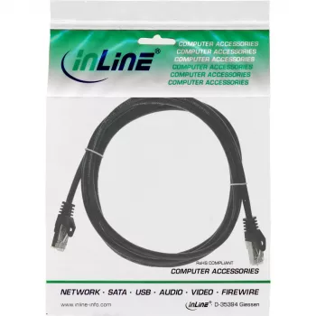 Cable de red F/UTP Cat.5e negro InLine 5 m