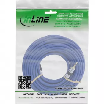 Cable de audio premium InLine 3,5 mm jack conector macho/conector macho 0,5 m