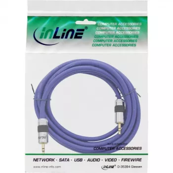 Cable de audio premium InLine 3,5 mm jack conector macho/conector macho 20 m
