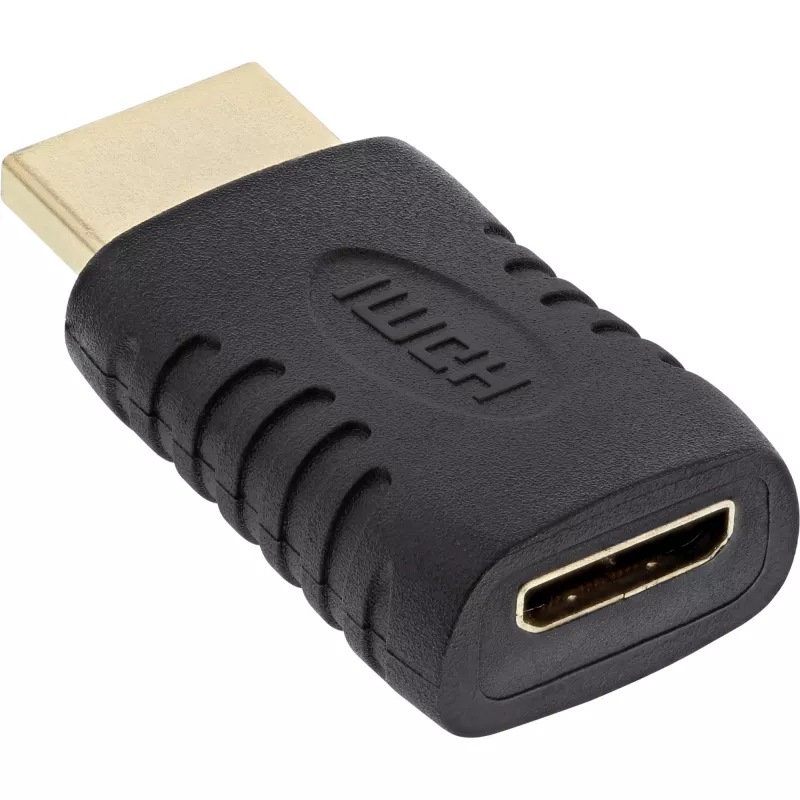 Adaptador HDMI InLine 17691G HDMI conector macho / Mini HDMI conector hembra dorado