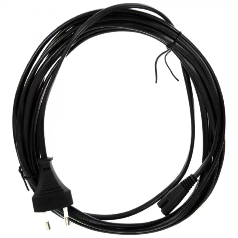 Cable de alimentación InLine, conector euro / conector Euro8, negro, 10 m