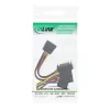 Cable adaptador de alimentación SATA InLine conector macho a conector hembra a 2x SATA + conector de alimentación Molex de 4 pines