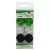Pinza de goma para cables InLine 6 uds. — blanco, verde, negro — clips organizadores de cables