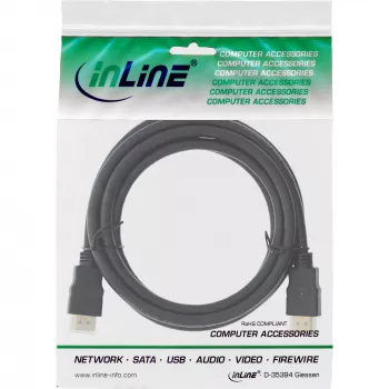 Cable HDMI High Speed con Ethernet InLine Premium 4K2K conector macho/macho negro 2,5 m