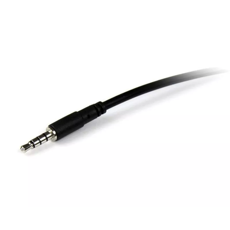 Cable alargador para auriculares StarTech.com 2 m 3,5 mm TRRS de 4 polos – conector macho/hembra