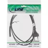 Cable de alimentación InLine Suiza conector CEE7/16 a Euro8 C7, negro, 1,8 m
