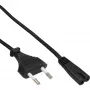 Cable de alimentación InLine, conector Italia CEE7/16 a conector hembra Euro 8 C7, negro, 1,8 m