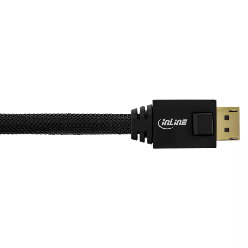 Cable activo DisplayPort InLine, negro, contactos dorados, 20 m