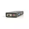 Kit switch KVM USB StarTech.com de 4 puertos negro con cables y audio