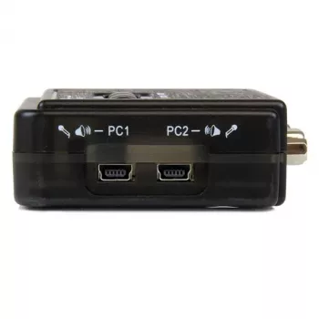 Kit switch KVM USB StarTech.com de 2 puertos negro con audio y cables