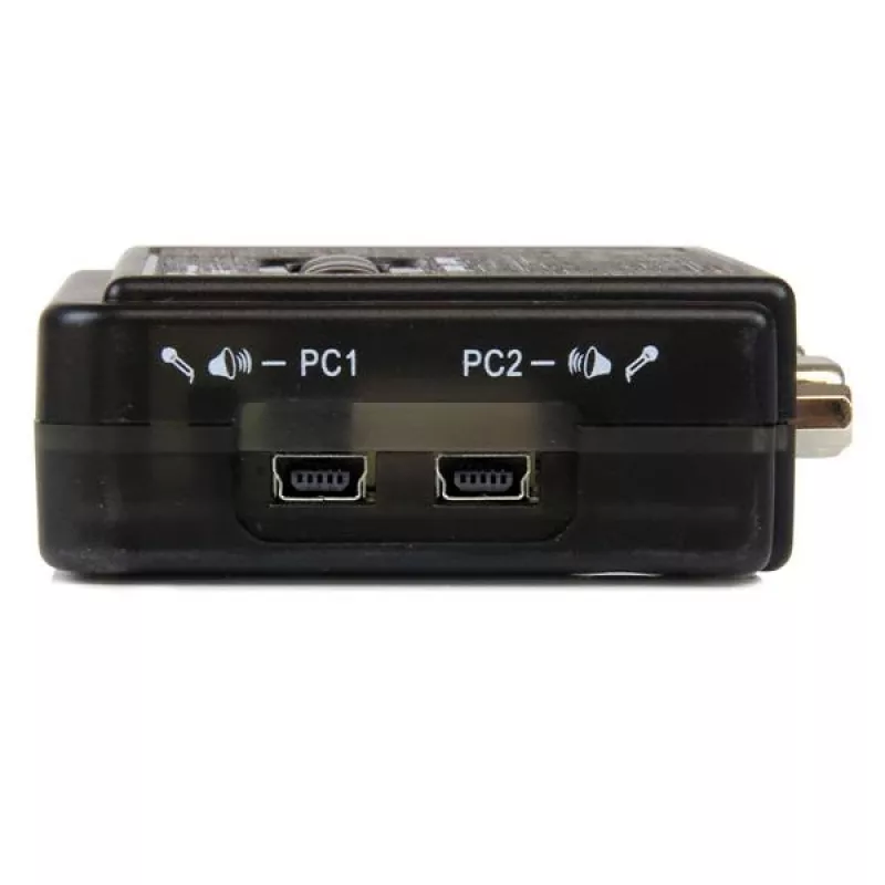 Kit switch KVM USB StarTech.com de 2 puertos negro con audio y cables