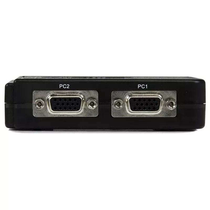 Kit switch KVM USB StarTech.com de 2 puertos negro con audio y cables