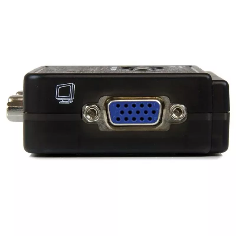 Kit switch KVM USB StarTech.com de 2 puertos negro con audio y cables
