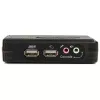 Kit switch KVM USB StarTech.com de 2 puertos negro con audio y cables