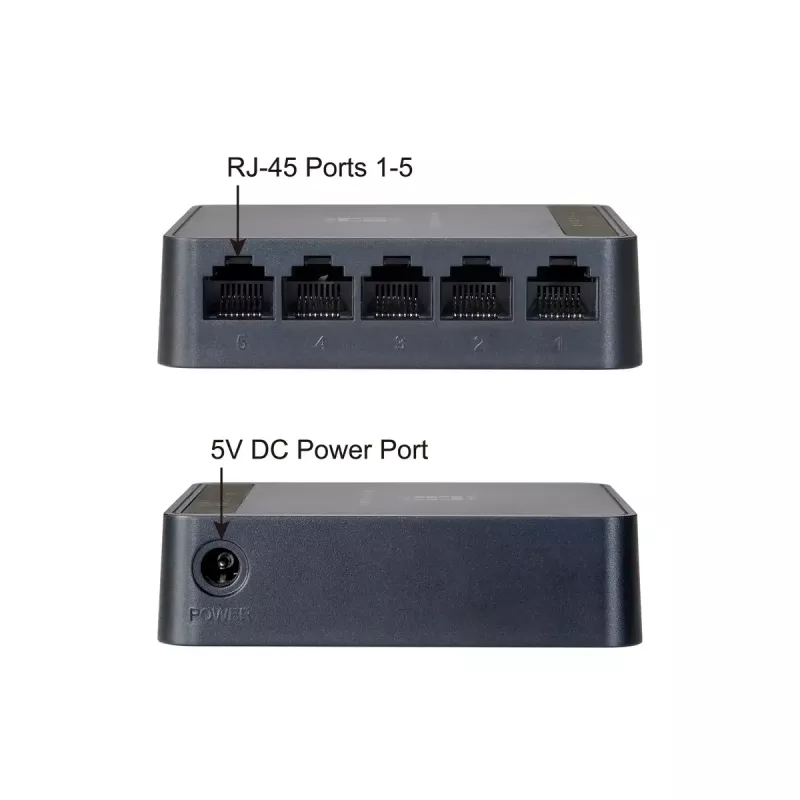 Switch de red LevelOne FEU-0512 Fast Ethernet 10/100 negro