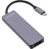 Multi-hub InLine USB 3.2 Gen.1, 2x USB-A, HDMI 4K/30Hz, lector de tarjetas, aluminio, gris