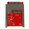 StarTech.com SAT32MSAT257 adaptador / convertidor de SSD mSATA a SATA de 2,5 pulgadas, SATA de 22 pines, 6 Gbit/s, negro, rojo, plateado