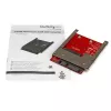 StarTech.com SAT32MSAT257 adaptador / convertidor de SSD mSATA a SATA de 2,5 pulgadas, SATA de 22 pines, 6 Gbit/s, negro, rojo, plateado