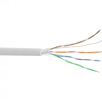 Cable de instalación telefónica InLine 8 hilos rígido 4x2x0,6mm apantallado 100 m