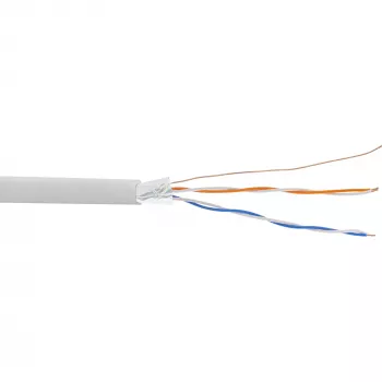 Cable telefónico InLine 4 hilos rígido instalación 2x2x06mm apantallado 25 m