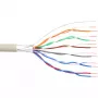 Cable telefónico InLine 12 hilos rígido instalación 6x2x0,6mm apantallado 25 m