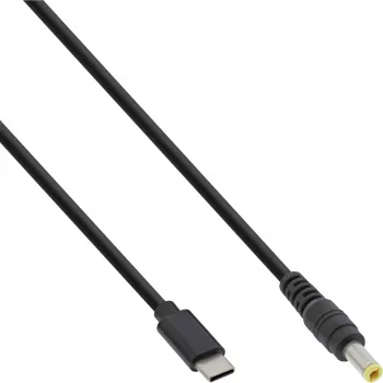 Cable de carga InLine USB-C a portátil ASUS/Lenovo (redondo), 2 m