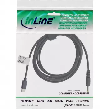 Cable de carga InLine USB-C a portátil ASUS/Lenovo (redondo), 2 m