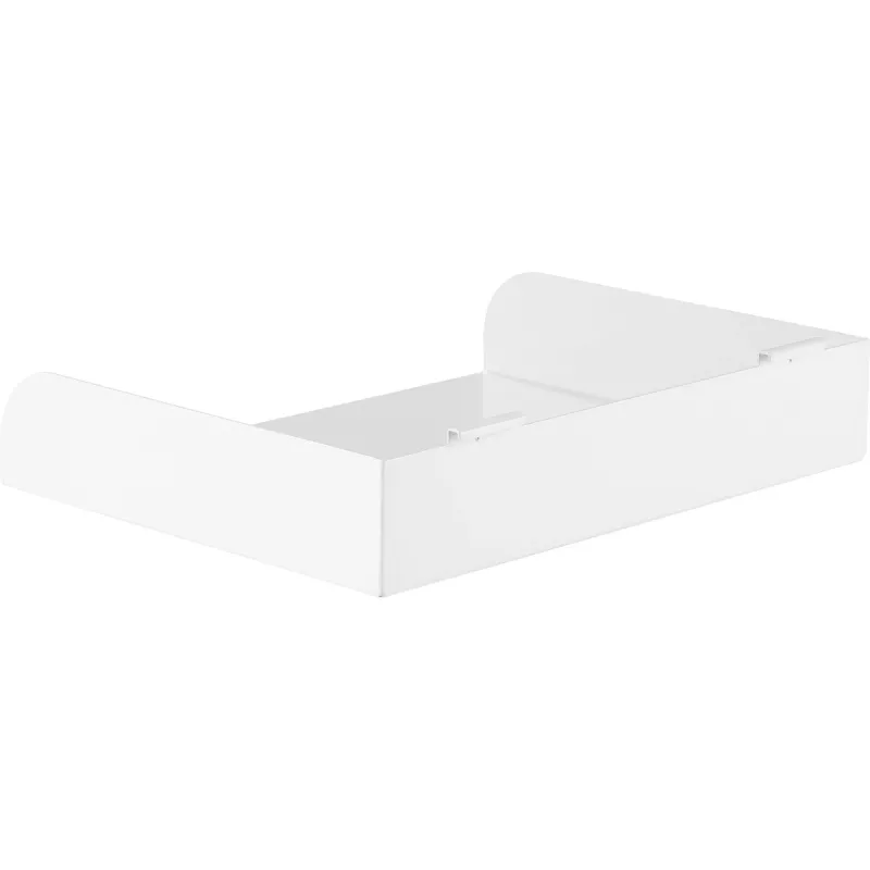Estantería modular InLine Slatwall Shelf large blanca acero 318 mm 250 mm 68 mm