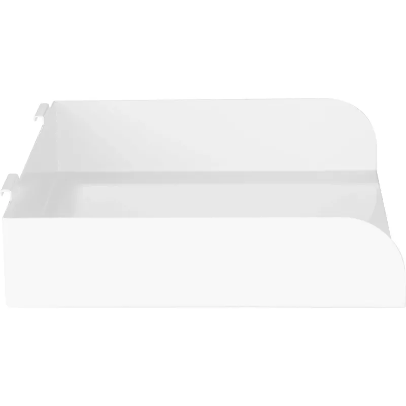 Estantería modular InLine Slatwall Shelf large blanca acero 318 mm 250 mm 68 mm