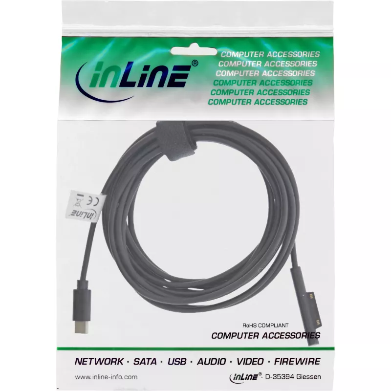Cable de carga InLine USB-C a Surface, 1 m