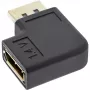 Adaptador DisplayPort InLine DisplayPort macho hembra en ángulo izquierdo 17199L