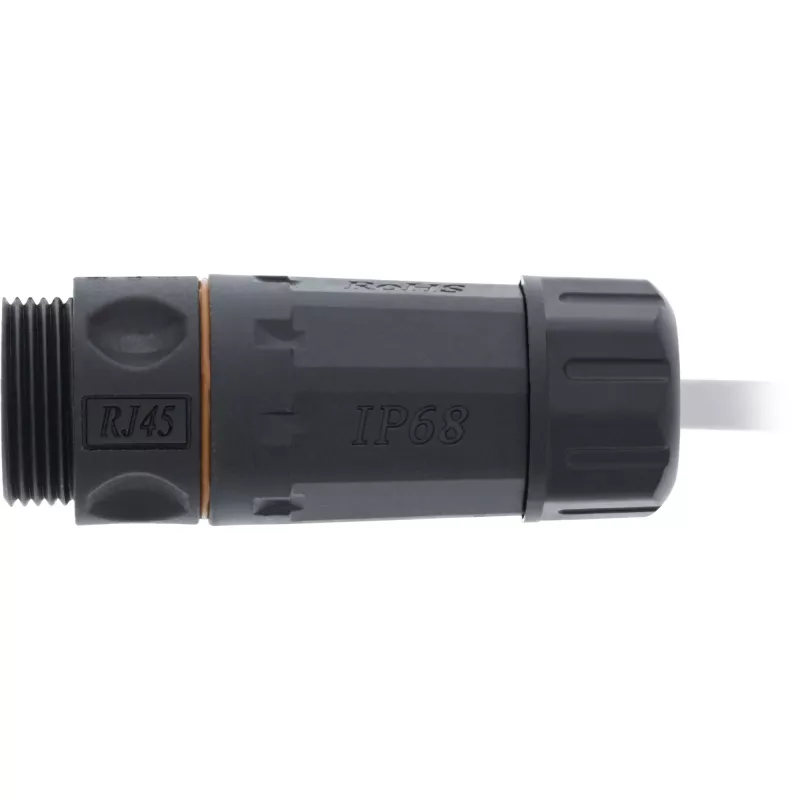 Acoplador Cat.6A InLine, impermeable IP68, 2x RJ45 H/H, 1:1
