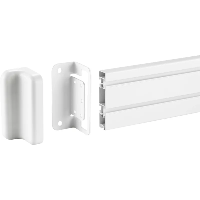 Soporte de montaje Slatwall InLine para panel de pared, blanco, 2 uds., par