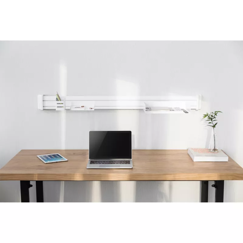Soporte de montaje Slatwall InLine para panel de pared, blanco, 2 uds., par