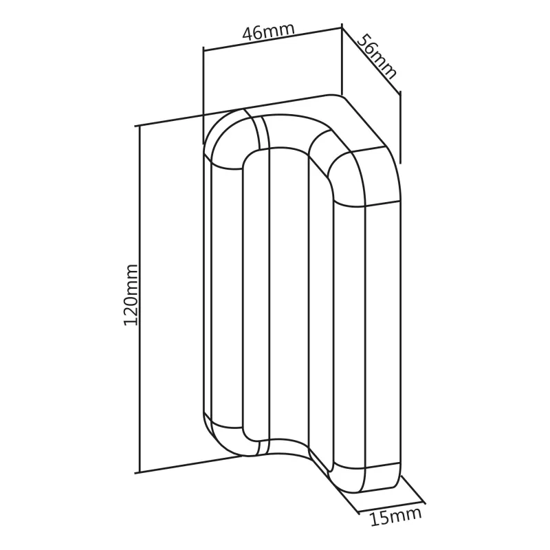 Soporte de montaje Slatwall InLine para panel de pared, blanco, 2 uds., par