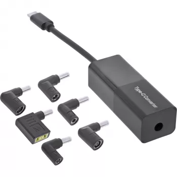 Fuente de alimentación InLine portátil 26679 USB-C set de carga 7 en 1